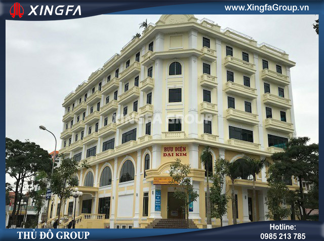 Công trình thi công lắp đặt cửa nhôm Xingfa tại Dự án ở tòa nhà Bưu Điện Đại Kim, Định Công, Hà Nội